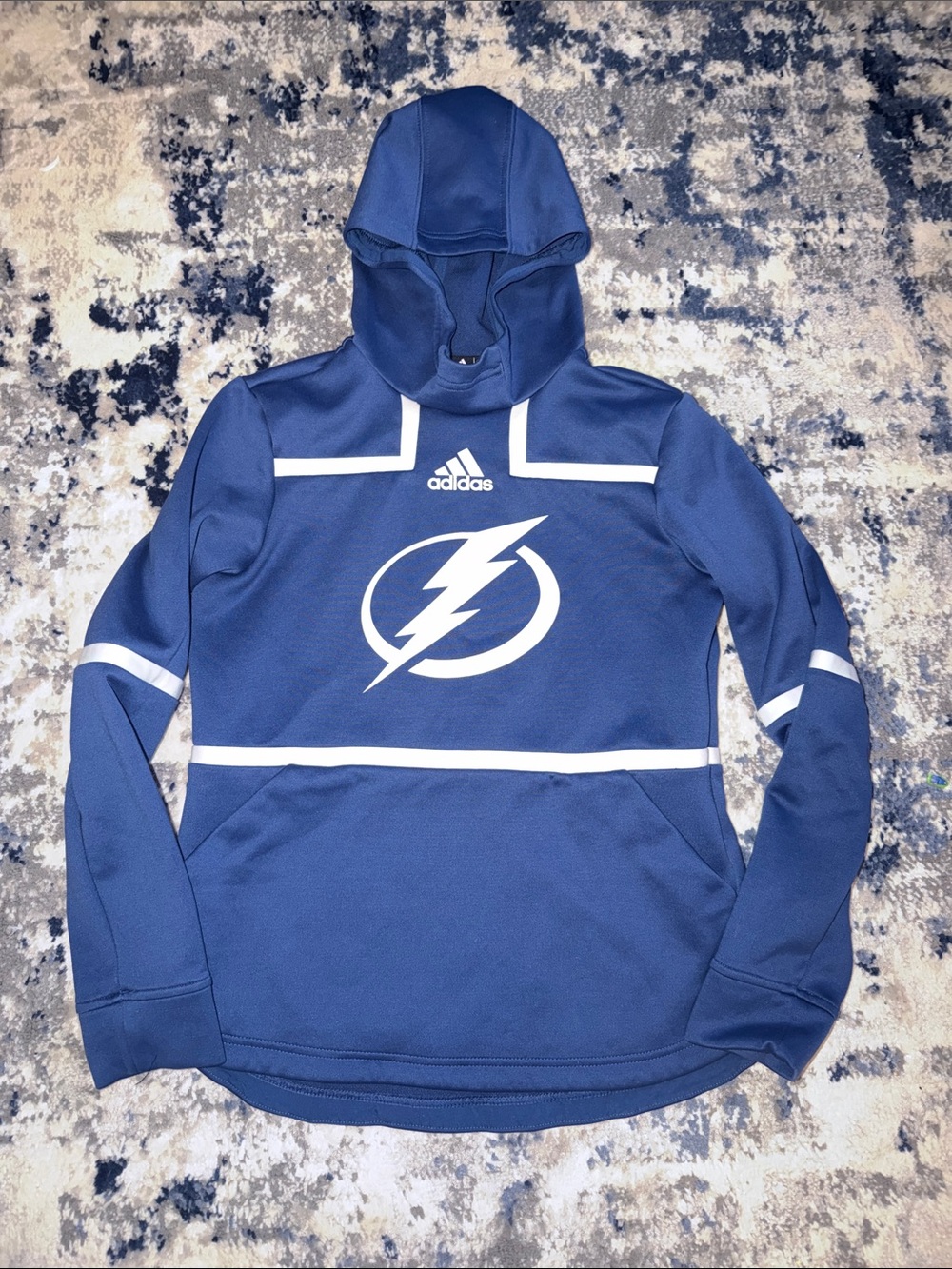Adidas NHL Tampa Bay Lightning Women’s Hockey Hoodie Blue Small